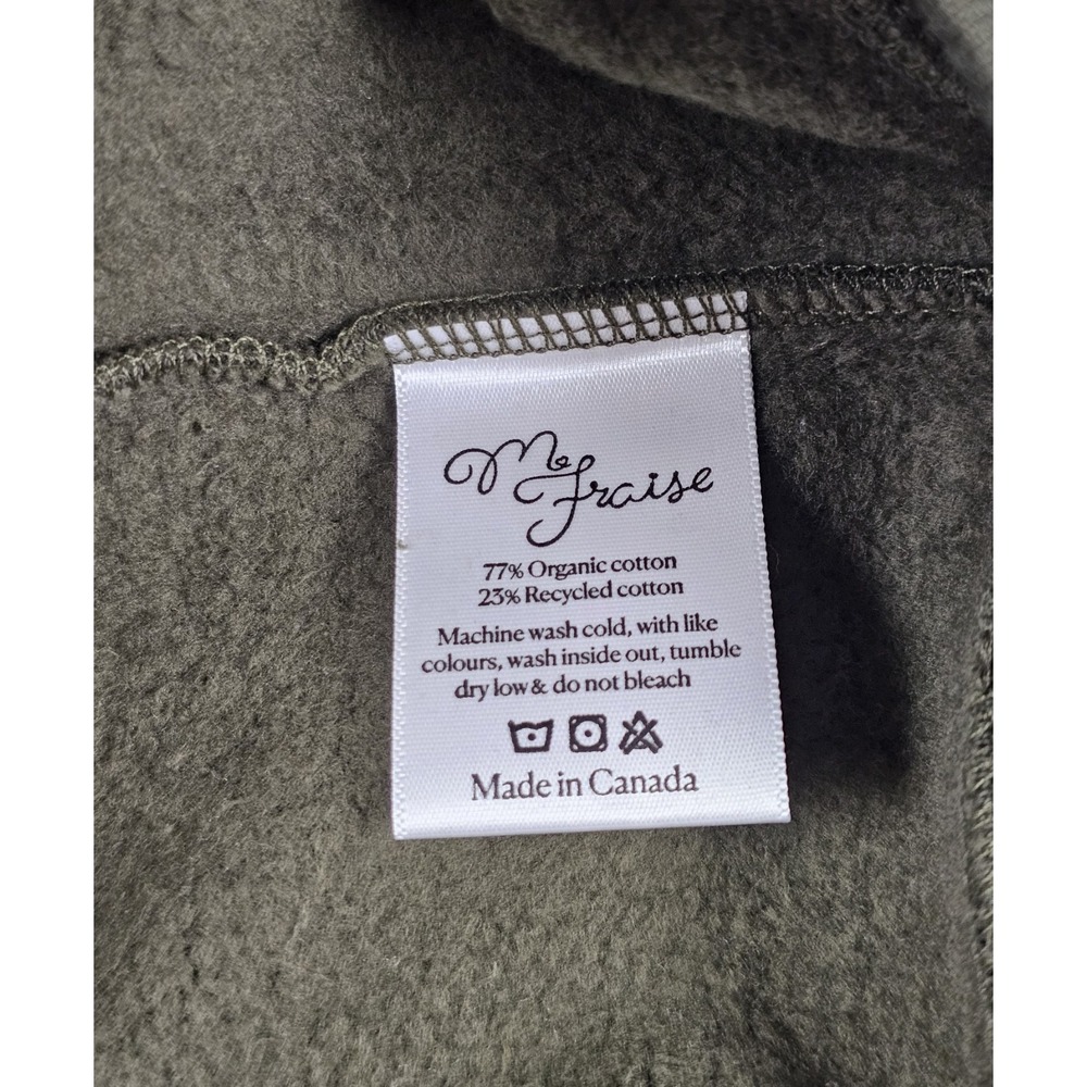 M. Fraise Bunny Hug Crewneck Sweatshirt Size Medium Cucumber Skin Green - Picture 5 of 5